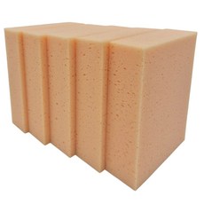 타일 스펀지 메지 줄눈 작업용 청소용 스폰지 5cmX15cmX20cm 5개, 살구 해면스펀지, 1세트