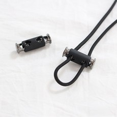 릴리패브릭 점퍼 끈조절 양머리 콤비스토퍼(고무코팅+흑니켈)(2개), 1개