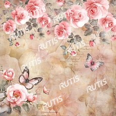 TS 花蝴蝶0043-蝶谷巴特餐巾紙/藝術紙 Decoupage餐巾紙，精美蝴蝶圖案，適用於餐桌裝飾與拼貼藝術, 1個, 22.5x22.5