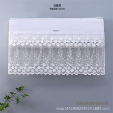 DFMEI 空調擋風簾不滴水開機不取掛機自粘魔術貼月子罩現代簡約家用防水, 流星雨平鋪款:寬100*高40cm