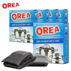 오래아 세제가 포함된 샤크 올인원 일회용 수세미, 5개, 1개