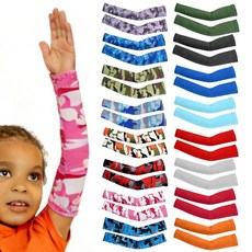CONEHOY 16 Pairs Arm Sleeves Cooling UV Sun Protection Arm Compression Cover for Boys Kids Basketb, CONEHOY 16 Pairs Arm Sleeves C