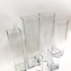 뉴 유리꽃병 유리화병 조화화병 유리꽃병 유리절화병 원기둥형꽃병 (지름 18cm- 높이 50cm ) -유리꽃병 조화유리수반-원기둥유리, 1개