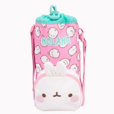 MOLANG 女童小兔子圖案水瓶袋, 粉色