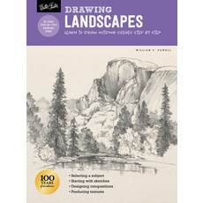 (영문도서) Drawing: Landscapes with William F. Powell: Learn to Draw Outdoor Scenes Step b... Paperback, Walter Foster Publishing, English, 9781633228405