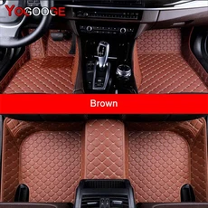 YOGOOGE BMW 5GT 그란 투리스모 F07 2009-2017 용 맞춤형 자동차 바닥 매트 카펫 Foot Coche Accessorie, 05 Brown, 02 2009-2013 Years