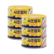 사조 참치 통조림 살코기 안심따개, 85g, 6개
