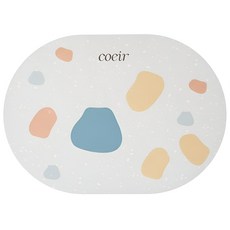 코에르 빨아쓰는 프리미엄 고급 규조토 발매트 워셔블 레더 욕실 화장실 주방 매트, 파스텔 테라조