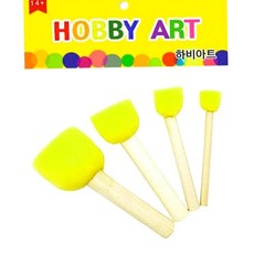 스펀지 도장 부품 자재 10번 찍기 둥근 원형, 단품, 1개