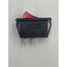 兩腳船型開關 KCD AC開關 帶燈船型開關 6A 電源開關 娃娃機開關 交流電開關 電流開關, 1個