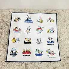 現貨供應 日本 魔女宅急便 角落生物 史努比 龍貓 豆豆龍 神隱少女 嚕嚕米 無臉男 煤煤炭 刺繡 隨身 手帕, 1個, 白色