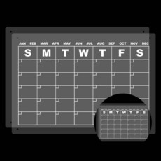 자석 아크릴 월간 무지 보드 세트 월간행사표 스케줄보드
