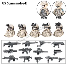 현대 군사 피규어 빌딩 블록 미국 특수 인감 팀 러시아 독일 우크라이나 알파 해병대 벽돌 장난감, 01 China Mainland, 34 해군