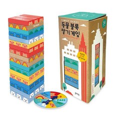 블루래빗 동물 블록 쌓기 게임, 1세트, 혼합색상