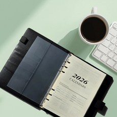 파보리테 2026 A5 다이어리 바인더, 1개, 블랙