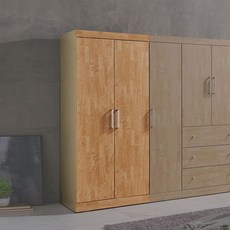800x1900 수납 화이트 이불장 옷걸이 행거 옷장 장롱, 아카시아화이트