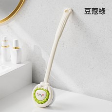 NBZH兒童洗澡刷擦背神器寶寶搓澡巾刷背沐浴刷子長柄浴刷身體後背軟毛, 1個, 1個裝, 豆蔻綠:如圖