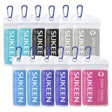Sukeen 목과 얼굴용 쿨링 타월 101.6 x 30.5cm(40 x 12인치) 극세사 스포츠 쿨링 타월 운동 요가 골프 체육관 캠핑 스포츠 달리기용 부드럽고, Sukeen 목과 얼굴용 쿨링 타월, 101.6 x 3