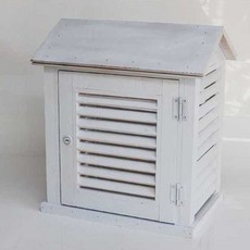 백엽상 과학실험 관측 온도계 기상 측정 기구 박스 실험실 날씨, 4. 루버 상자 (화이트페인트부식방지및방수)