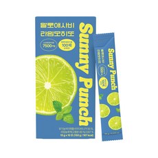 써니펀치 알로애사비 애플사이다 비니거 애사비 라임모히또 맛 (10포), 1박스, 10회분