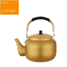 0.75-4L 대용량 골드 알루미늄 주전자 가정용 물 커피 포트 주방 액세서리, 03 0.75L