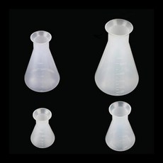 50ml 100ml 250ml 500ml 플라스틱 원추형 플라스크 좁은 목 삼각 플라스크 화학 생물학 실험실 장비, 03 500ml