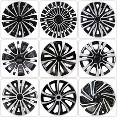 14인치 휠커버 튜닝 자동차 타이어 부속 휠튜닝 교체용 차량 바퀴, 3) 15인치 DZ 광택 블랙