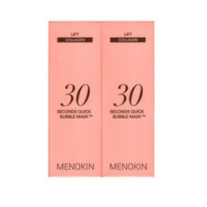 메노킨 30초 퀵 탄력 리프팅 버블 마스크 리프트, 95ml, 2개