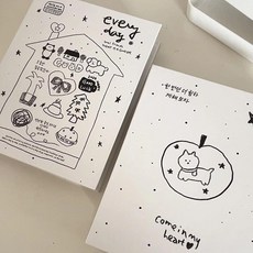 四宫格卡册 黑白小动物 四宫格卡册 高颜值 爱豆 活页寸 小卡收纳 追星 收纳 相册 四宫格卡册, 10張卡冊內頁