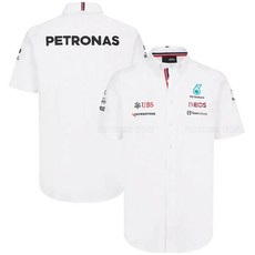 여름 Petronas F1 레이싱 팀 자동 폴로 셔츠 옷깃 모터 스포츠 남성용 건조 캐주얼 티셔츠, XXXXL, 없음