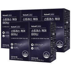 노벨랩스 스트레스 케어 테아닌, 5박스, 60정