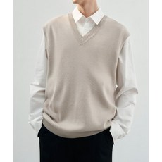 브랜드정품 드로우핏 DRAW FIT 오버핏 울 니트 베스트 L.BEIGE 280687