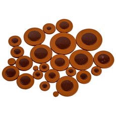 색소폰스탠드 가방 YAMAHA 색소폰 패드 알토 플라스틱 공명기 디럭스 야마하 액세서리, 01 25PCS  brown, 한개옵션1