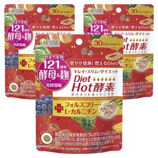 Ishokudogen 121種蔬果酵素美體錠, 3包, 60錠