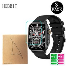 COLMI C81 P71 P68 SmartWatch 방수 시계 커버 HD 투명 보호 필름에 대 한 3pcs TPU 유압 화면, 02 P71, 없음