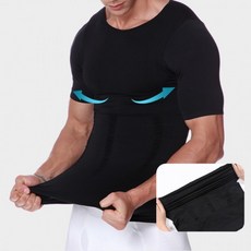 속옷 보정 가슴 반팔티 남자 복부 티셔츠 뱃살