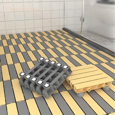 논슬립 높은 화장실발판 욕실매트 베란다 다용도 창고, 1개, 6개 세트