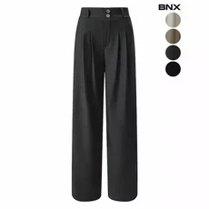 BNX여성 투버튼 와이드 밴딩 슬랙스 920536