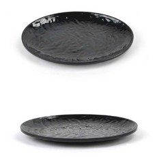 블랙 멜라민 한식 반찬 접시 28.8x21.3cm 26호_ 050613, 본상품