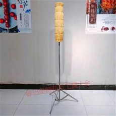 老街口 冰糖葫蘆稻草把老式靶子肩抗復古架子 家用商用便攜移動擺地攤年會, 稻草款15厘米粗+三腳架, 1個