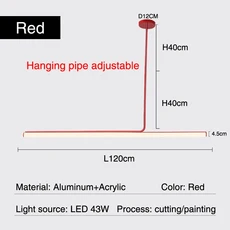 북유럽 미니멀리스트 Led 샹들리에 크리 에이 티브 아트 디자인 다이닝 룸 테이블 펜던트 조명 조명 바 매, 02 Amber L120cm 40W, 01 Warm light