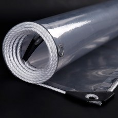 두꺼운 PVC 투명 방수 있는 차양막 발코니 날씨 야외 플라스틱 커버 내구성 저항성, 일반형 사각 모서리 보호대 두꺼운 천, 0.5x0.8m