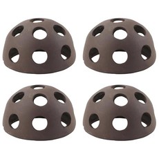 mosey 수족관 오브제 은신처 수족관 장식 도자기 새우 게 숨겨진 쉼터 반구형 4개 세트, 1개