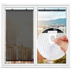 브라인드 붙이는블라인드 대 롤스크린 암막 반자동 설치 창문 _ 260402EA bli+8726Ga