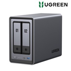 UGREEN NAS 유그린 DXP2800 2베이 나스 IronWolf 20TB(10TBx2)