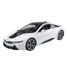 마이카 다이캐스트 합금 1:22 BMW i8 모델 자동차 모형 피규어 장식, 1개, 01.화이트