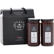 한터식품 무설탕 수제잼 아로니아잼 사과&아로니아잼 세트, 2개, 400g