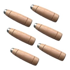 GHSHOP 6Pcs 나무 칼 수리 손잡이 부엌 칼 교체 손잡이 편안한 공예 공급 수리 부품 나무 칼 손잡이, 목재, 갈색, 6개