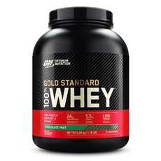 Optimum Nutrition 옵티멈 뉴트리션 100% 유청 단백질 초콜릿 민트 2.26kg 골드 스탠다드 웨이 프로틴, 1개