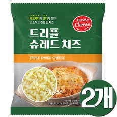 트리플 슈레드치즈, 1kg, 2개, 혼합치즈(모짜렐라+고다+레드체다)